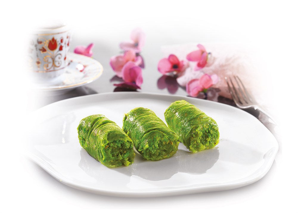 Pistazienröllchen (Fıstık Dolama) (2,2 KG TABLETT)
